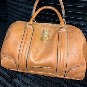 Christian Siriano Caramel Leather Satchel